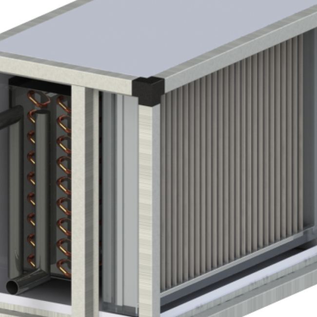 Приточный агрегат климатический наружного исполнения с газовым нагревом и охлаждением