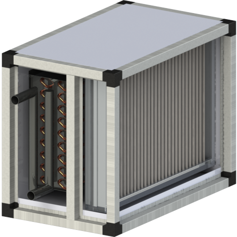 Приточный агрегат климатический наружного исполнения с газовым нагревом и охлаждением