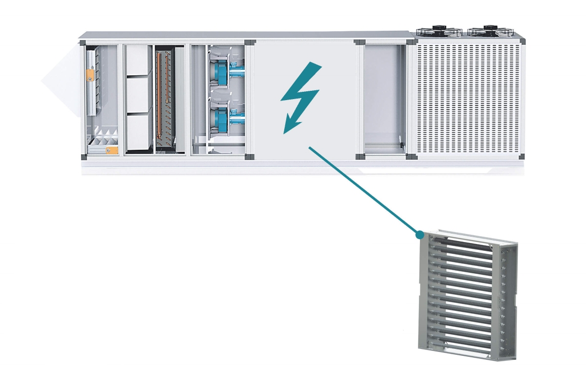 Секция электрического воздухонагревателя