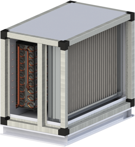 Секция фреонового воздухоохладителя